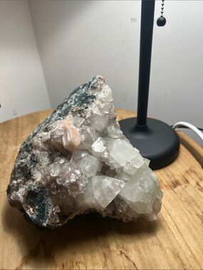 Statement Apophyllite Crystal multicolored w Stillbite inclusions & more 2578g